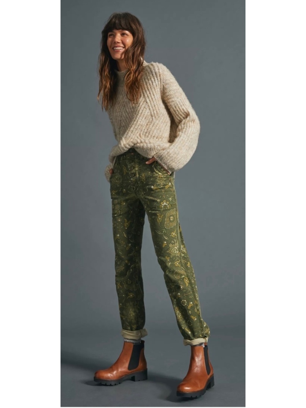 Anthropologie Wanderer Sz 31 Cottagecore Cargo Casual Chic